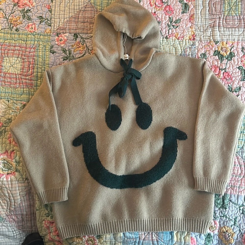 Smiley Face Sweater Hoodie